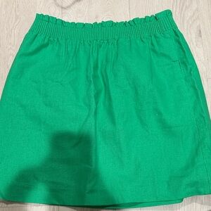 J. Crew Vibrant Green Mini Skirt